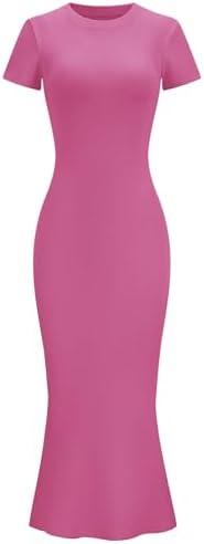 Trendy Dresses Women Summer Maxi Casual 2024 Long Elegant Bodycon Trendy