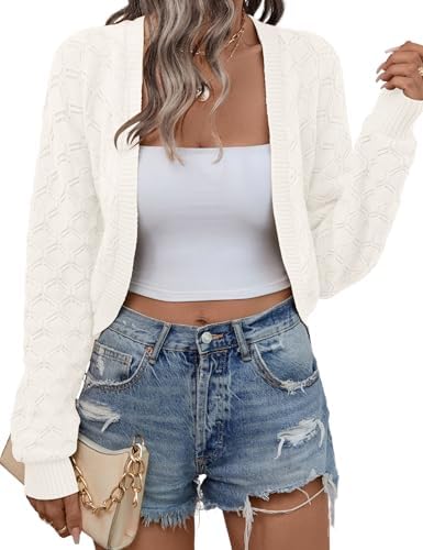 Womens Cardigan Long Sleeve Bolero Shrugs for Dresses Cropped Sweater