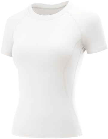 Athletic Tops for Women Short Sleeve Workout Shirts Dry Fit Running Slim