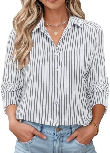 Vintage Country Style Roll Up Sleeve Gingham Shirt Loose Fit Buffalo