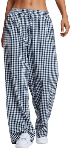 Gingham Pants Woman Christmas Pajamas Clothes Pj Lounge Boxer Bottoms