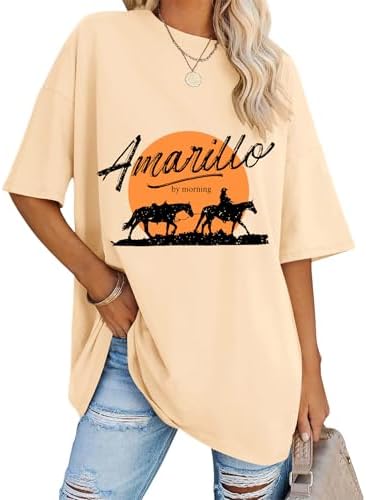 Graphic Tees for Women Short Sleeve Oversized T Shirts Plus Size Tops