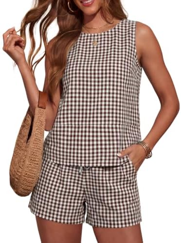 Sweatsuits for Women Lounge Sets Lighweight Soft Crew Neck Short Set