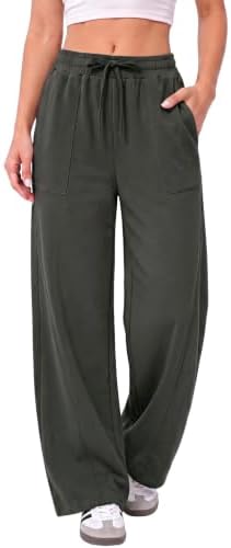 Baggy Workout Comfy Pants Wide Leg Comfy Athletic Joggers with Pocket |