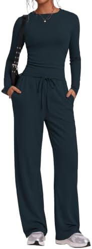 Womens 2 Piece Pajama Set Short Sleeve Cotton Lounge Sleepwear | Matching